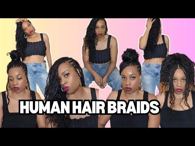 Watch Me Do Boho Braids with ONLY Human Hair| 90s-inspired: Knots vs. Knotless| Buying Human Hair