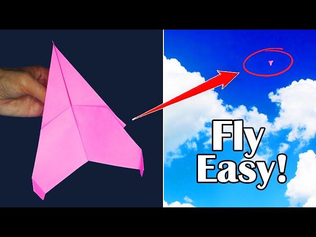 How to Fold a Paper Plane That Flies Forever - Best Flying Paper Airplane Jet Origami