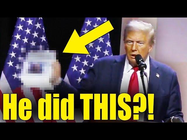 Aides CAN’T STOP TRUMP as He SHOWS THIS To Crowd, BRUTALLY Backfires!