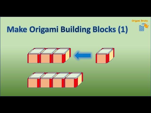 Make 3D Origami Building Blocks (1) | Origami Bricks and Tiles