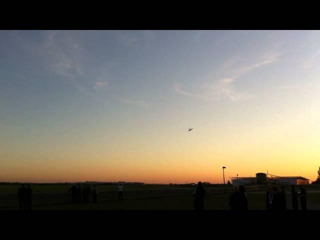 Summers evening private display of a Spitfire flypast