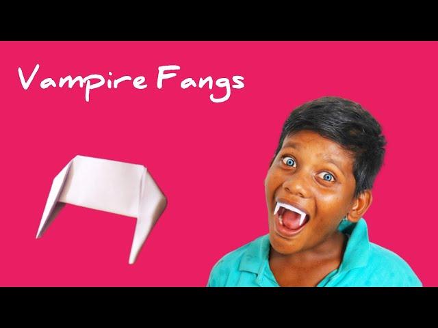 Origami Vampire Fangs | How To Make Fangs - Tutorial | Make7