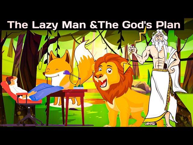 Short English Story - The Lazy Man & The God's Plan | English Story For Listening | learn English