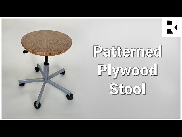 DIY Upcycling Project: A Patterned Plywood Stool