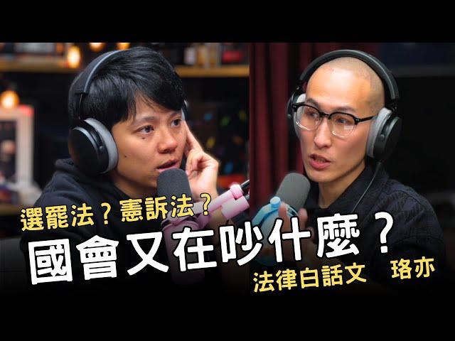 特別集｜這次國會又在吵什麼 ft. 法律白話文珞亦