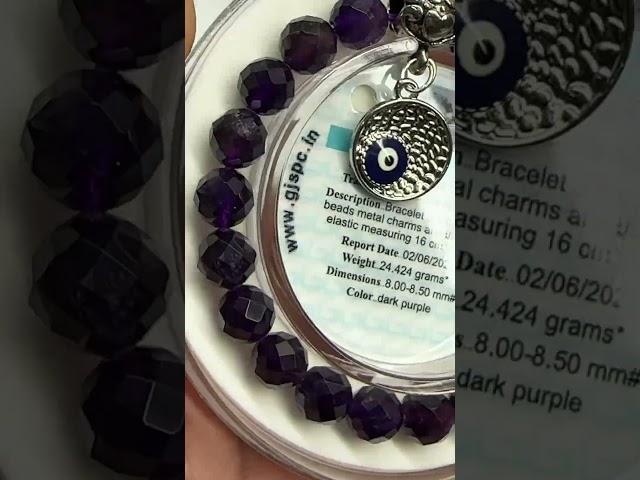 Natural amethyst lab test report tested by Gjspc Patel Nagar