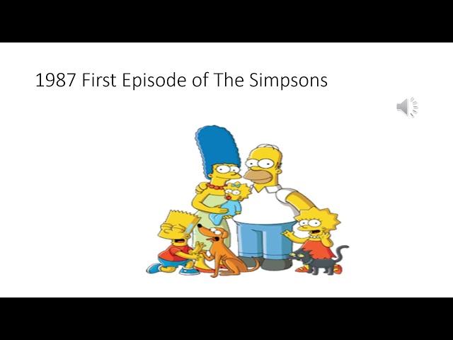 Pop Culture 1987 to 2000