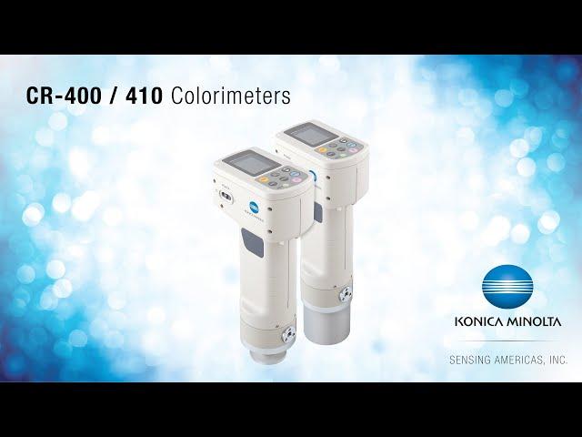 CR-400 / CR-410 Colorimeters - Konica Minolta Sensing Americas