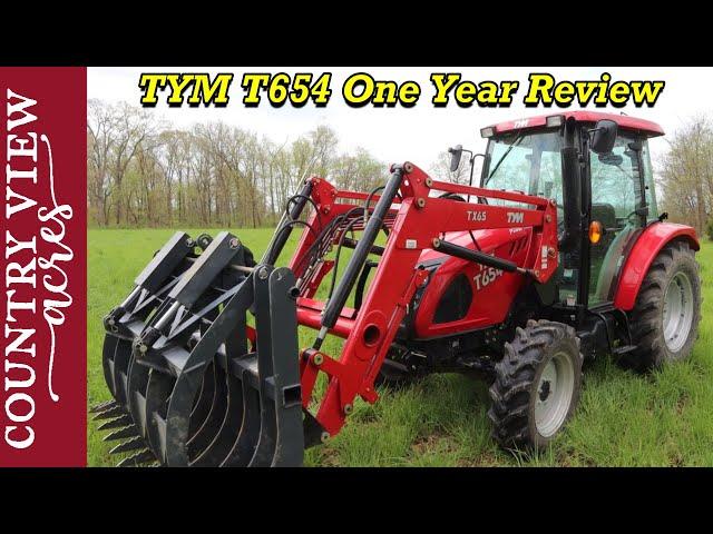 One Year In Depth Review of the TYM T654 Compact Tractor | Powered by Deutz Engine | 67 Horsepower