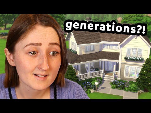 building a house for *generations* in the sims 4