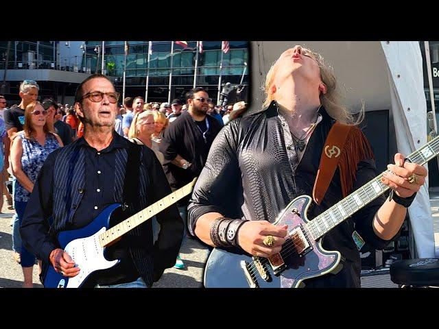 Eric Clapton Comes to Listen When I Start Playing at The Crossroads Guitar Festival