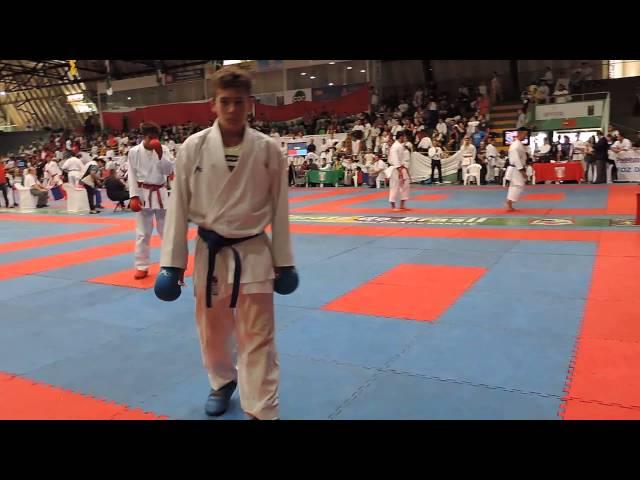 Victor Alves Kumite Campeonato Brasileiro de Karate I etapa Foz Iguaçu 2015