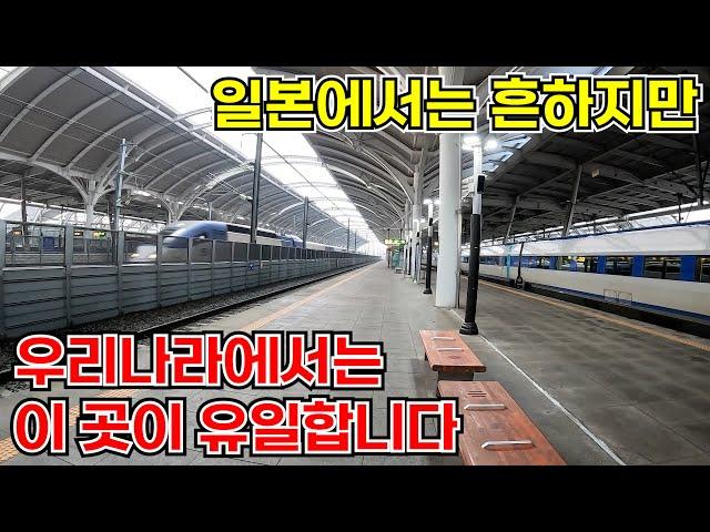 우리나라에서 유일하게 KTX가 KTX를 시속 300km의 속도로 추월한다고 하는 역에 가보았다