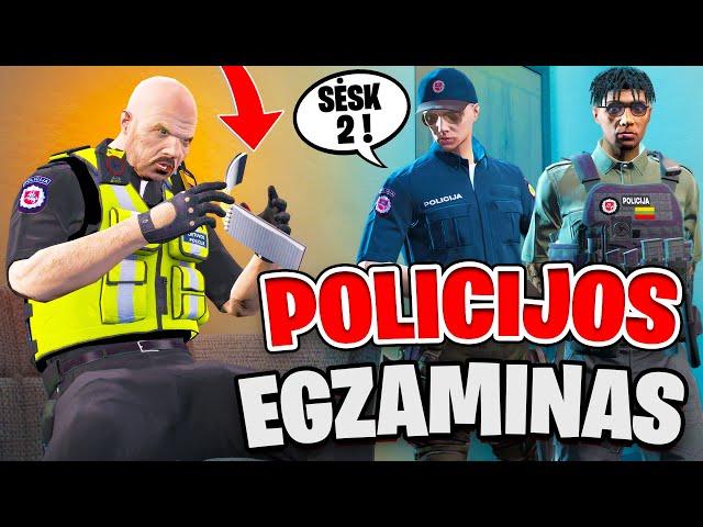 POLICIJOS EGZAMINAS ?! ∣ GTA ROLEPLAY LIETUVIŠKAI (OneX.lt)