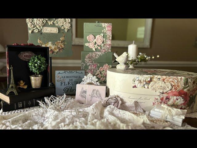 Creating Shabby Chic Thrift Flips Using Both New (2024) and Older IOD Products