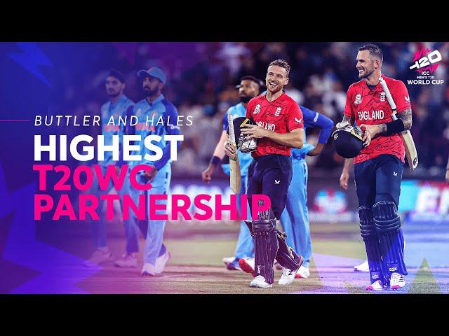 Jos Buttler and Alex Hales smash record partnership | Semi-final 2 | IND v ENG | T20WC 2022