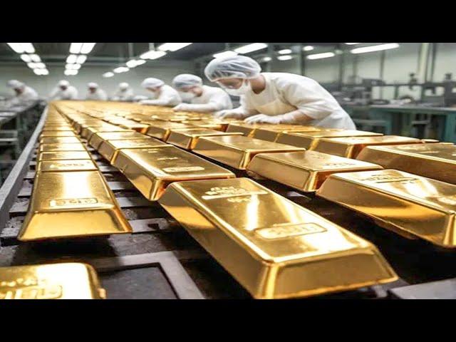 Largest African Pure Gold Mining & Refining Factory - Making Process of 1-Tonne Gold Coin