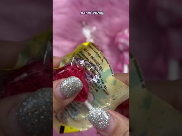 Satisfying video Asmr lollipops Warheads candy asmr opening.2025