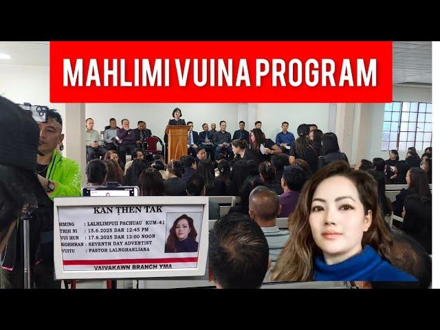 Mahlimi vuina program sevenday kohhran hall