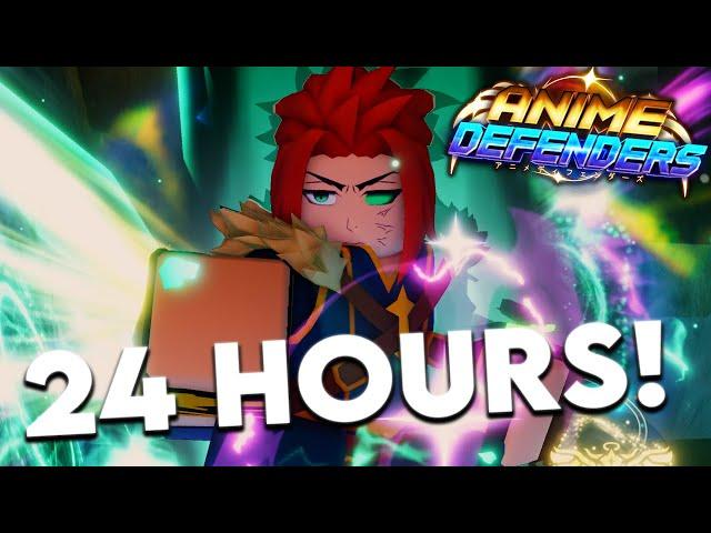 I Played Anime Defenders Update 4 For 24 Hours & Became The BEST!