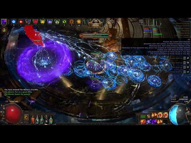 Path of Exile 3.21 Doom Blast Crit ver facetank the Twisted