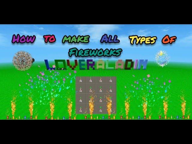 How to make all types of fireworks mini blockcraft 3D