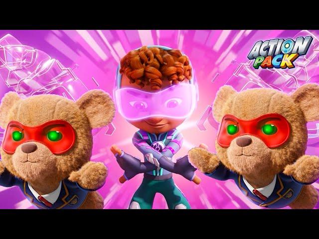 Fight With Gaint Bear! | Action Pack | Superhero Cartoon for Kids | Moonbug Kids