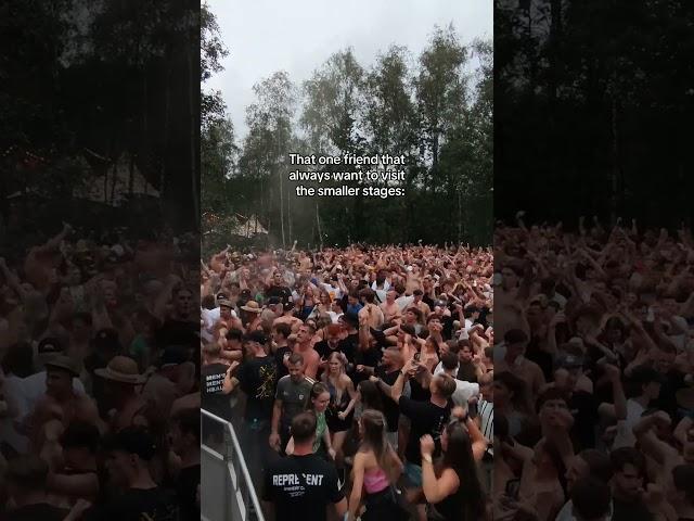 SMALL stage = BEST vibes?  #b2s #decibeloutdoor #rawstyle #hardcore #gabber #uptempo  #rave