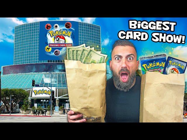 Pokemon Card Shopping Challenge at Worlds BIGGEST Card Show!