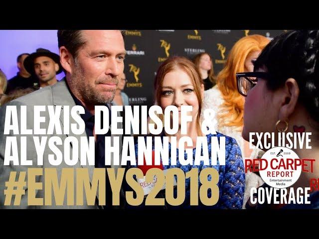 Alexis Denisof & Alyson Hannigan interviewed at Performer Peer Group Emmy Awards Celebration #Emmys