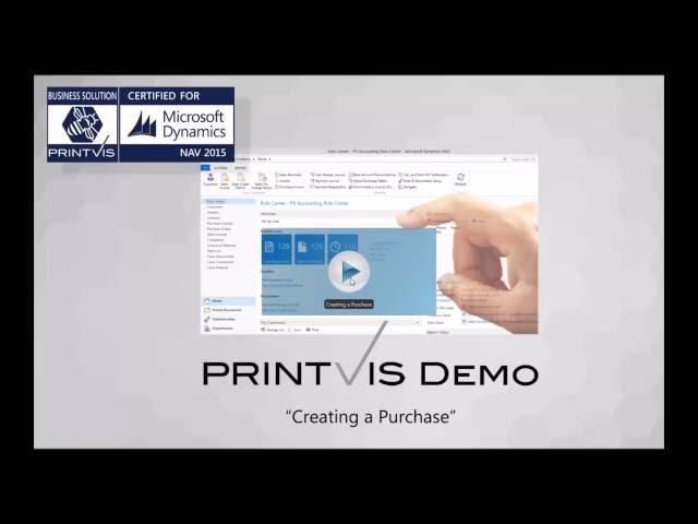 PrintVis Demo: Creating a Purchase