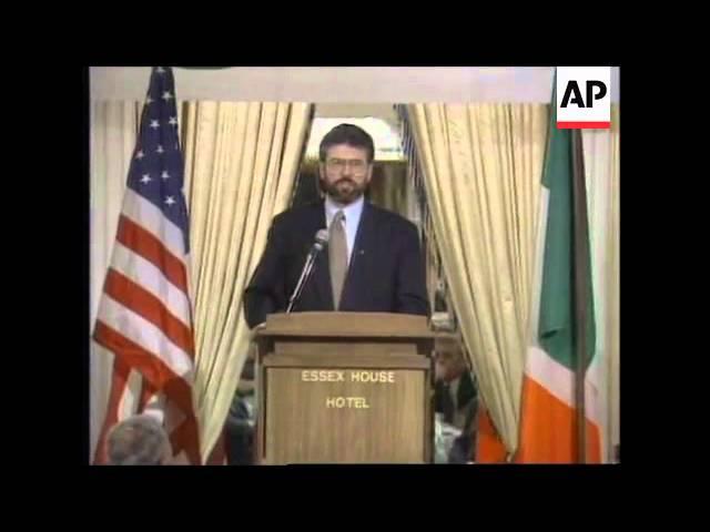 USA: SINN FEIN LEADER GERRY ADAMS VISIT