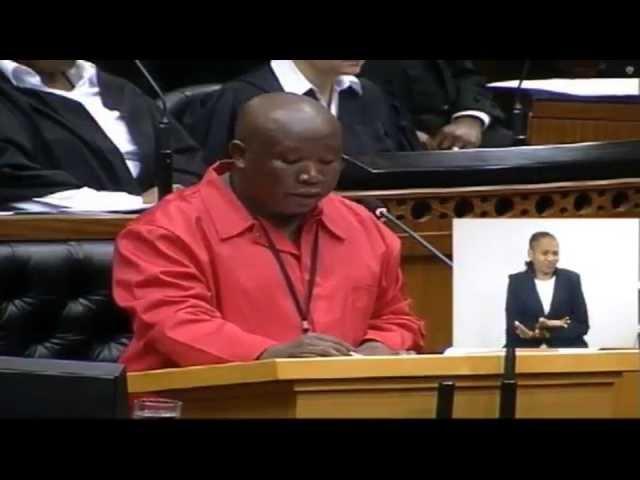 Julius Malema speech causes a stir in parliament