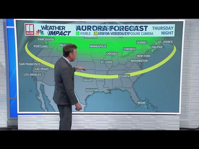 Will the Northern Lights be visible in Georgia tonight?