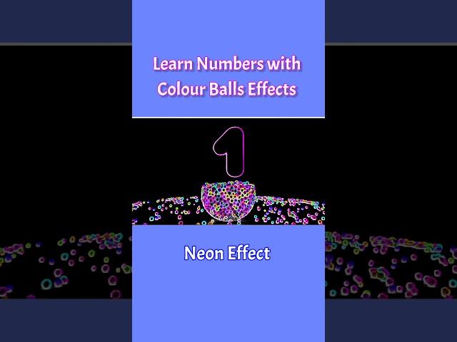 Learn Numbers with Colour Balls Effects Preview 2 Effect Short