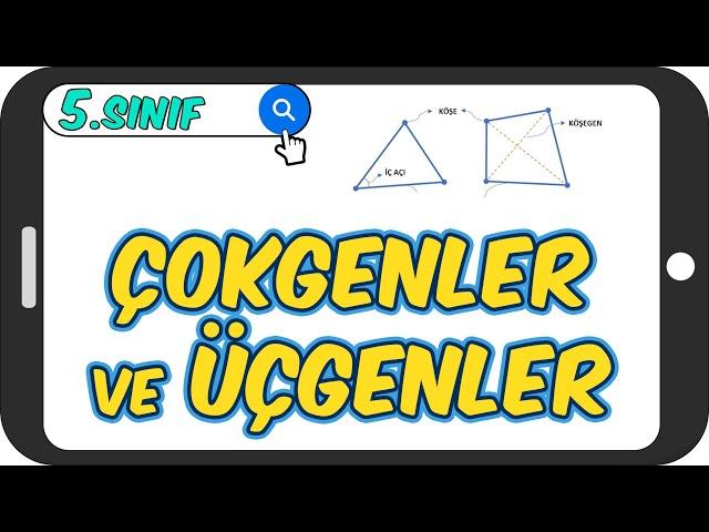 Çokgenler ve Üçgenler  5.Sınıf Matematik #2023