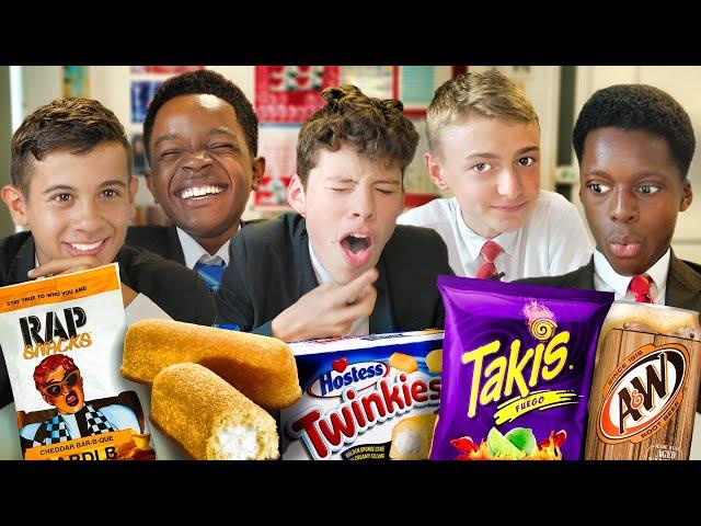 British Highschoolers try American Snacks for the first time!