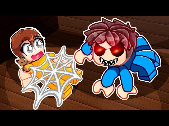 Surviving an EVIL SPIDER with ANGELAZZ and REFTZY in Roblox!