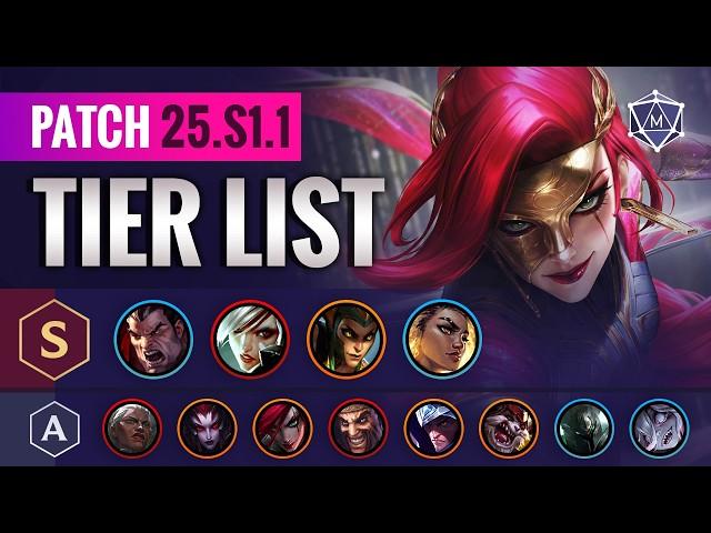 NEW TIER LIST for SEASON 2025! League of Legends