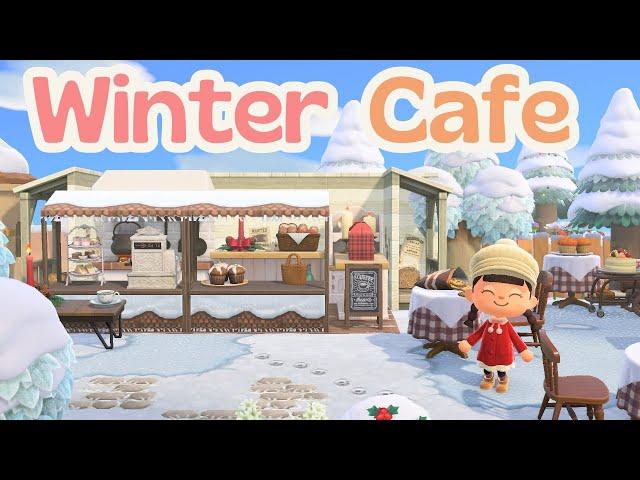 Maples Winter Cafe | Winter Christmas Cottagecore Island | ACNH Animal Crossing New Horizons