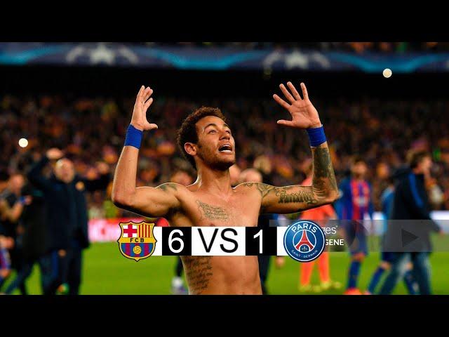 Barcelona vs PSG  | 6-1 | extended highlights and Goals | champion league 2017