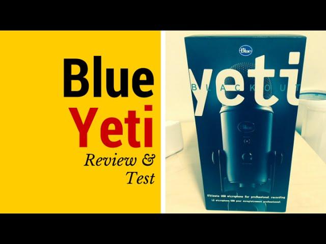 Blue Yeti Blackout Mic Unboxing and Audio Test