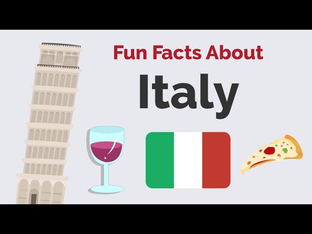 Italy Culture | Fun Facts About Italy