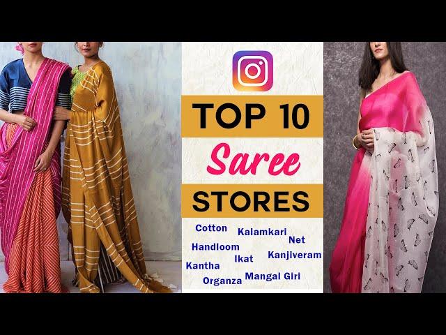 *Top* 10 Instagram Saree Stores | Sarees for All Occasions | Prettify By Surbhi