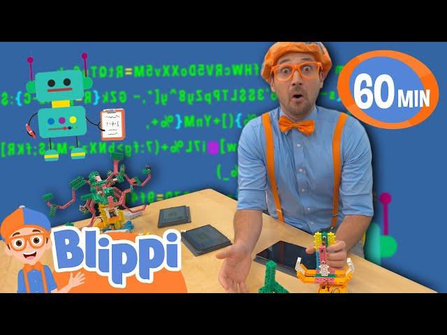 Blippi Learns To Build A Robot  STEM Learning | Kids TV Show | Educational Videos for Kids