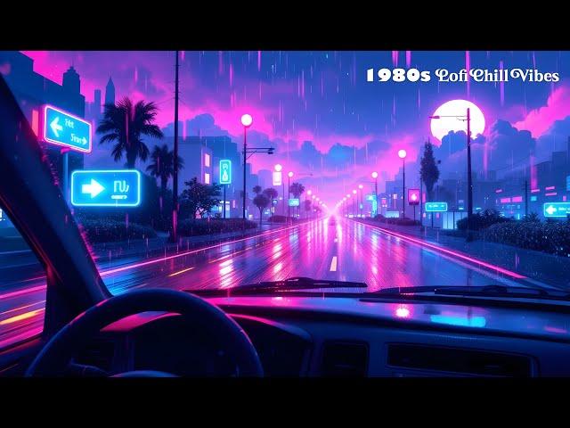 Rainy Road Vibes | 80s-Inspired Lofi Chill & Stress Relief