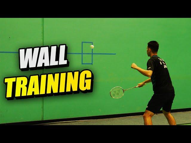 Badminton Training - Wall Defensive Drill