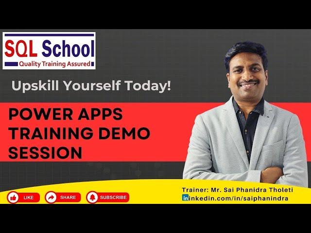 Power Apps Trainings from SQL School