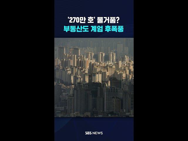 '270만 호' 물거품? 부동산도 계엄 후폭풍 #shorts