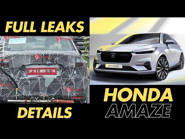 2025 New Honda Amaze New Generation Facelift Full Revealed Leaks | New Car Design & Features Review